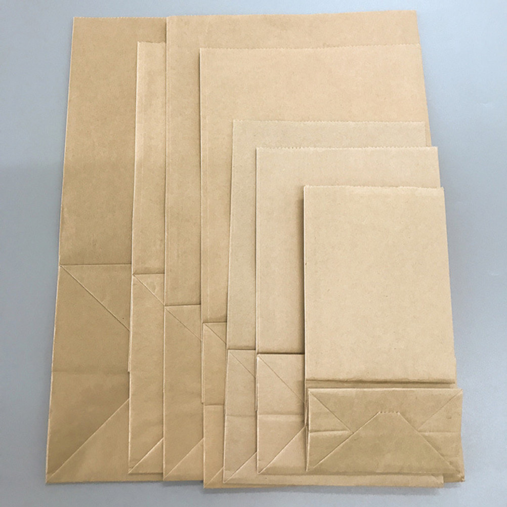 Food And Snacks - 100Pcs Kraft Paper Food Grade Open