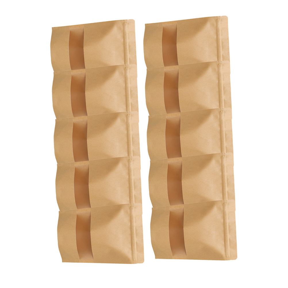 Food And Snacks - 50Pcs Food Storage Kraft Paper Bags