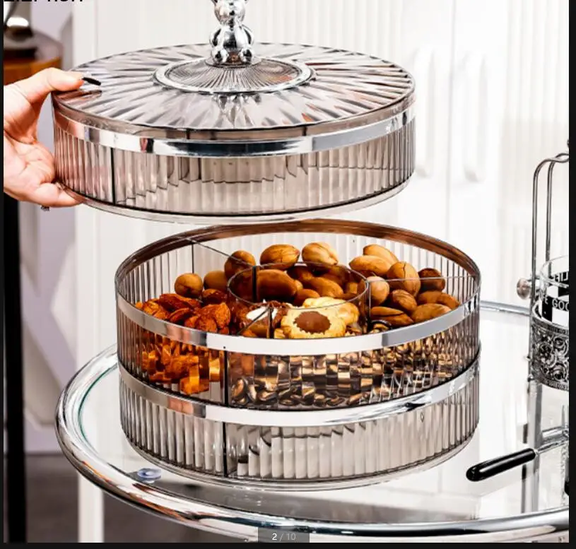 Food And Snacks - Round Plastic Dried Fruit Box Bear