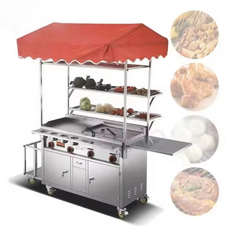 Mobile Food Cart Trailer Stain - Food Snacks Catering ulasan dan harga