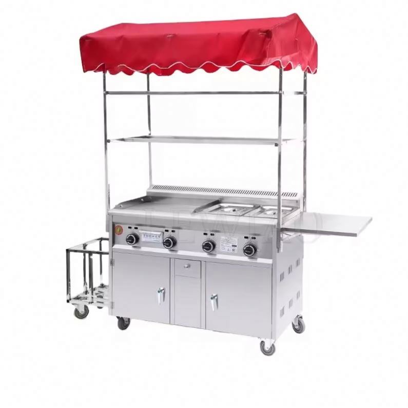 Mobile Food Cart Trailer Stain - Food Snacks Catering ulasan dan harga