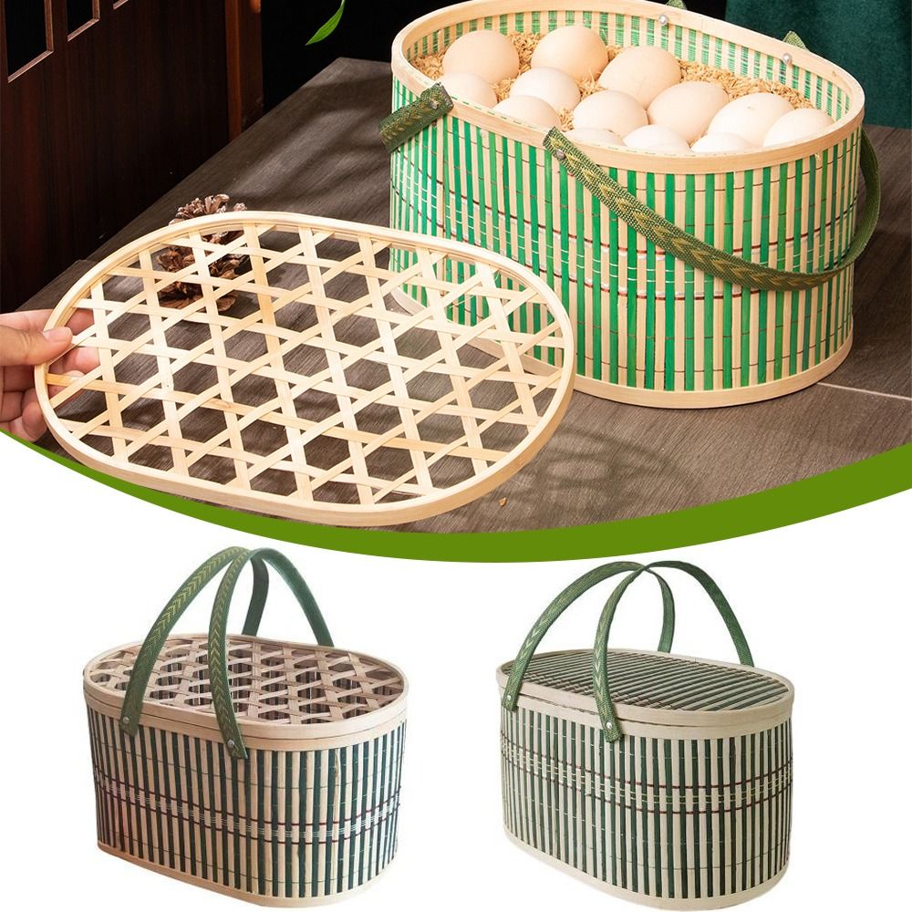 Durable Handmade Bamboo Basket - Food Snacks Gifts ulasan dan harga