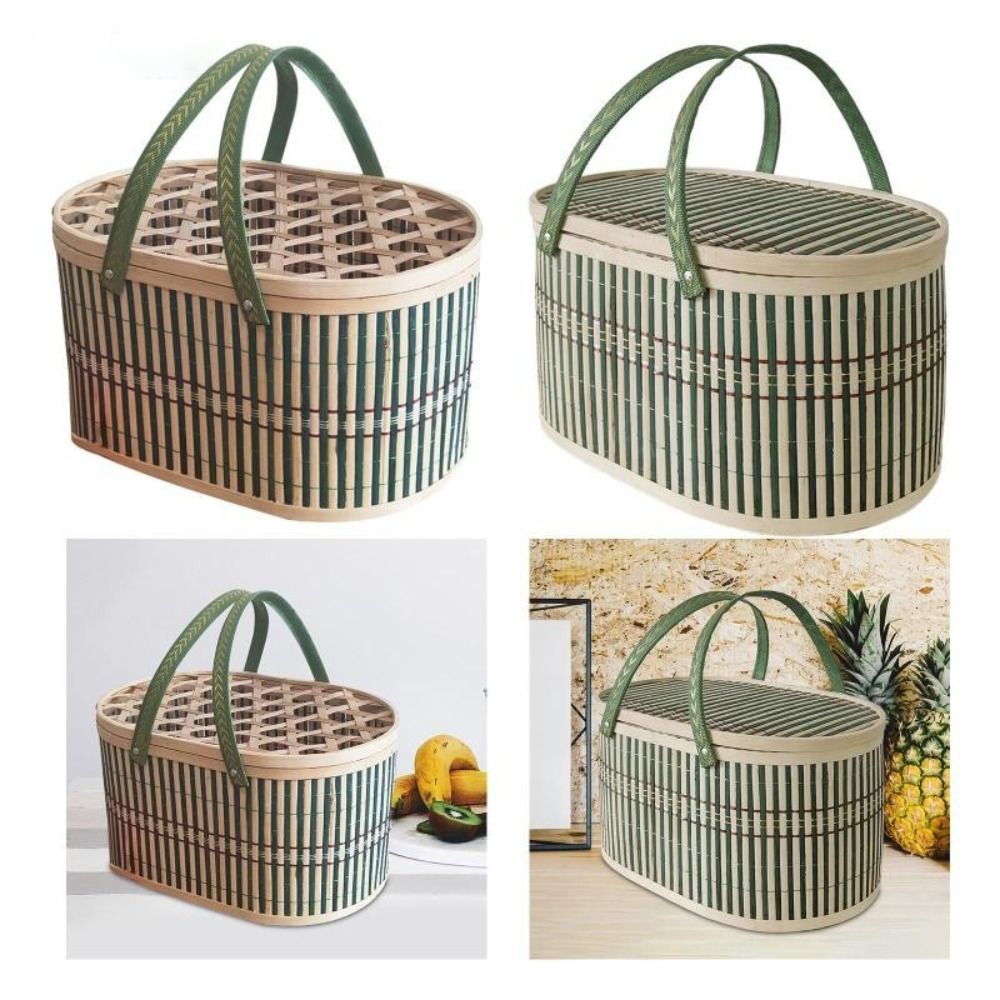 Durable Handmade Bamboo Basket - Food Snacks Gifts ulasan dan harga