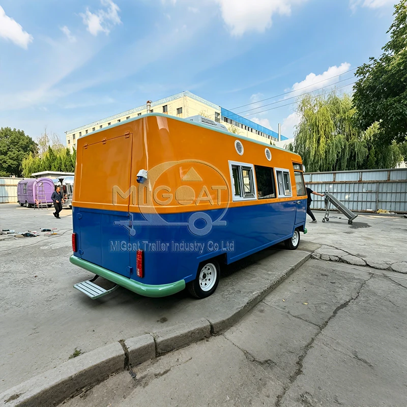 Commercial Mobile Food Van wit - Food Snacks Catering ulasan dan harga
