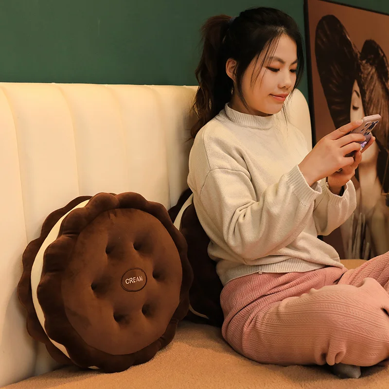 42cm Plush Sandwich Biscuit Pi - Food Snacks Gifts ulasan dan harga