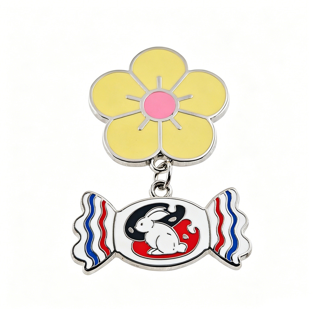 White Rabbit Candy Enamel Pin  - Food Snacks Gifts ulasan dan harga