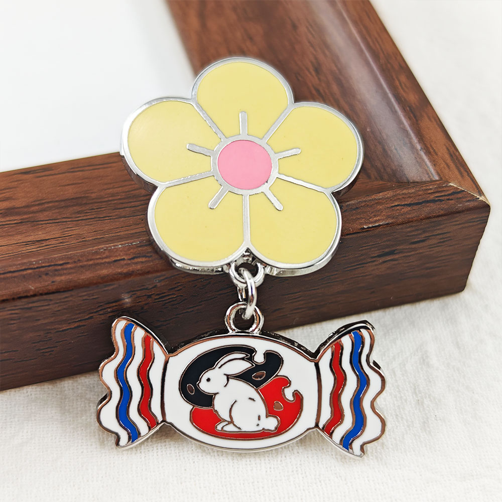 White Rabbit Candy Enamel Pin  - Food Snacks Gifts ulasan dan harga