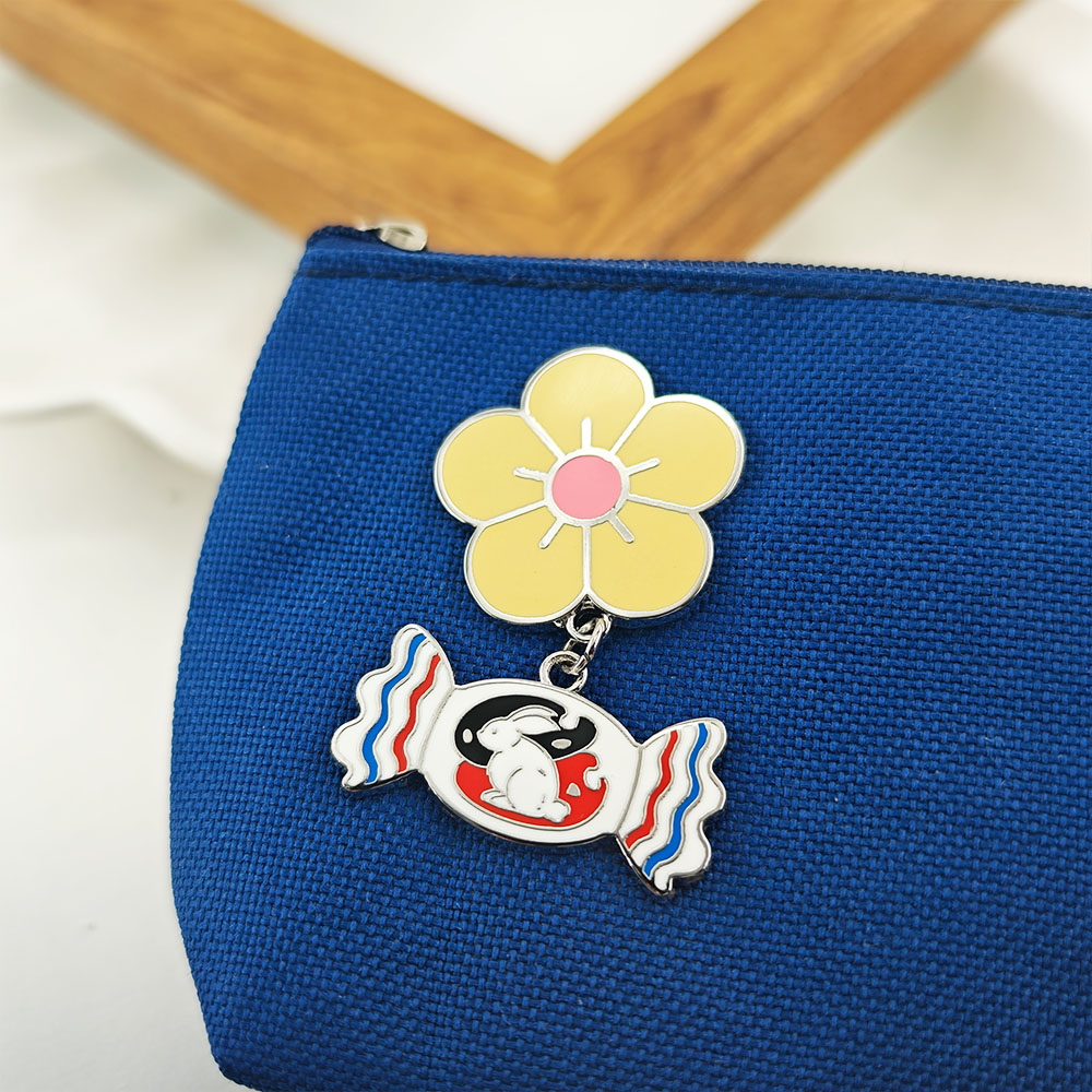 White Rabbit Candy Enamel Pin  - Food Snacks Gifts ulasan dan harga