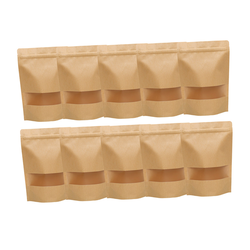 50Pcs Food Grade Kraft Stand U - Food And Snacks ulasan dan harga
