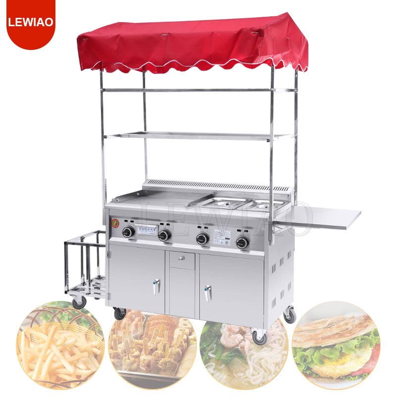 Mobile Food Cart Trailer Stain - Food Snacks Catering ulasan dan harga