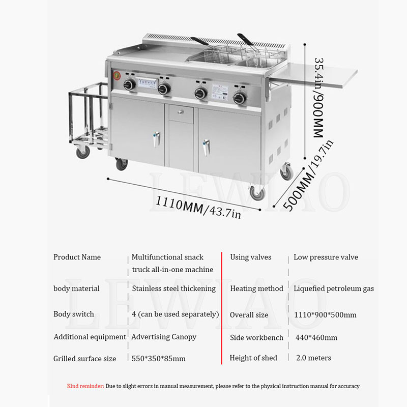 Mobile Food Cart Trailer Stain - Food Snacks Catering ulasan dan harga