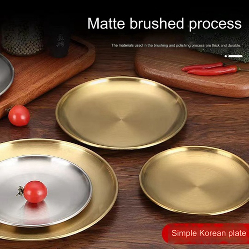 Stainless Steel Round Plate Ca - Food & Snacks Coloring Book Bold & Easy Pdf ulasan dan harga