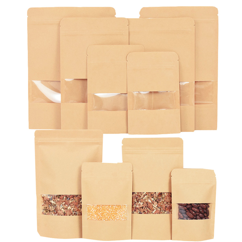 20/50pcs Kraft Paper Zip Lock  - Food Halloween Snacks ulasan dan harga