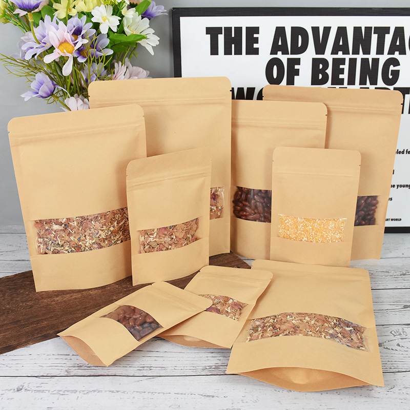 20/50pcs Kraft Paper Zip Lock  - Food Halloween Snacks ulasan dan harga