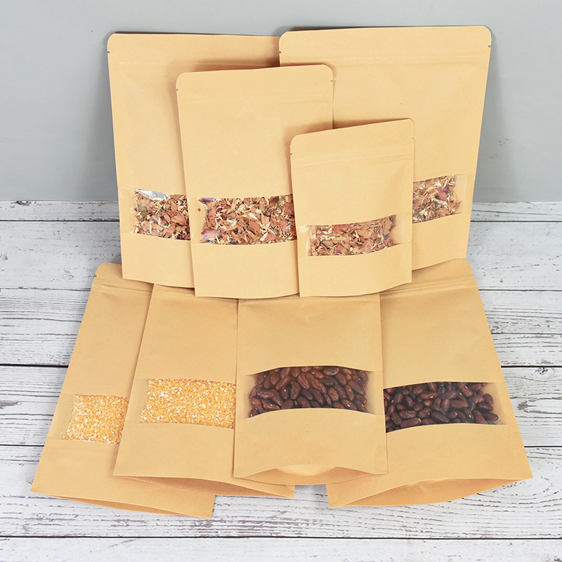 20/50pcs Kraft Paper Zip Lock  - Food Halloween Snacks ulasan dan harga
