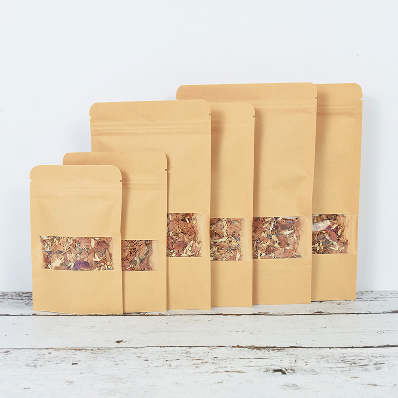 20/50pcs Kraft Paper Zip Lock  - Food Halloween Snacks ulasan dan harga