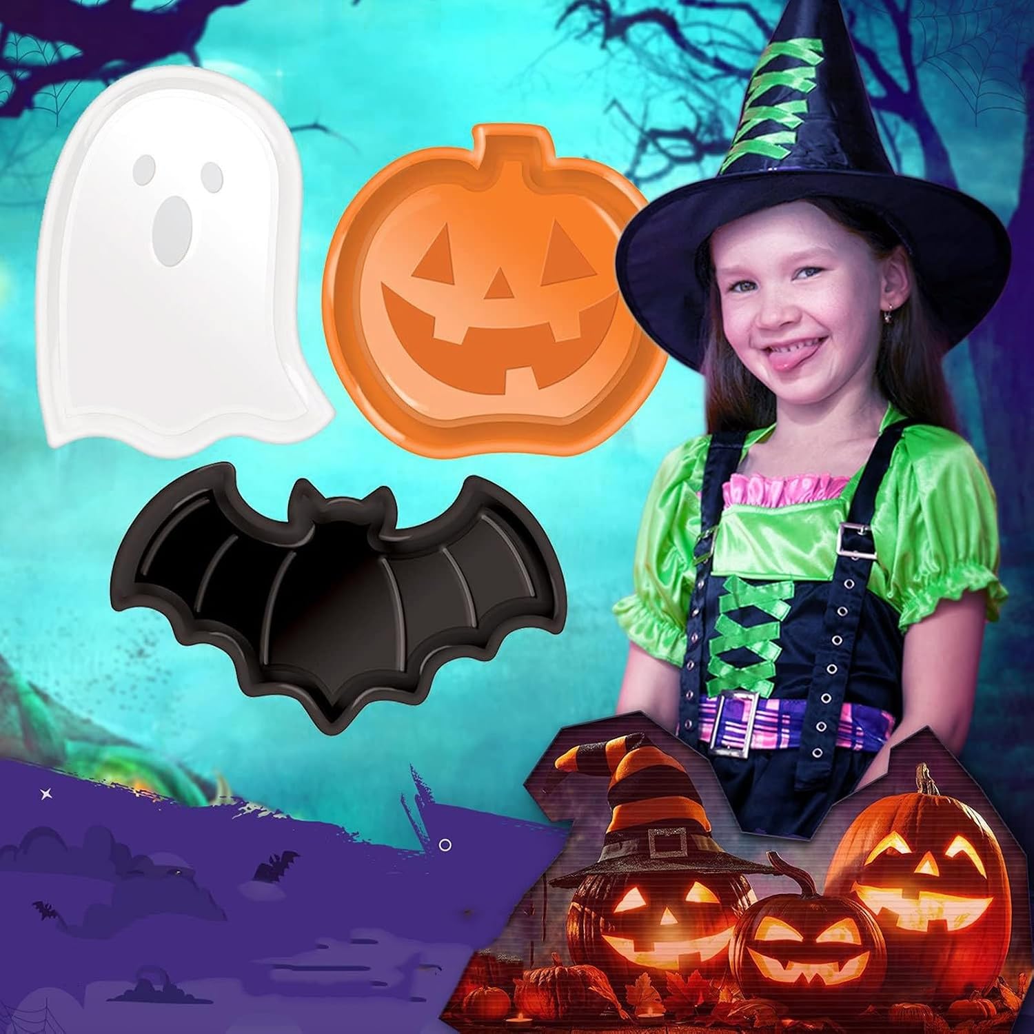 2026 Reusable Halloween Servin - Food Halloween Snacks ulasan dan harga