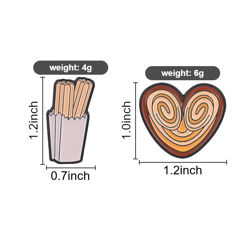 Funny Snack Enamel Pin, Churro - Food Snacks Gifts ulasan dan harga
