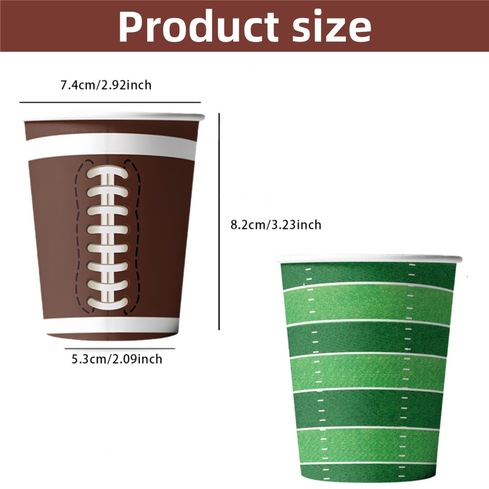 10/20/30Pcs 9oz America Footba - Food Snacks Game ulasan dan harga